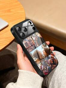 1. Customized Orange Phone Case, Can Print Personalized Signature, Suitable For Friends, Couples And Family. Compatible With 17 Pro Max/17 Air/17 Pro/17, Magnetic Matte Shell, Upgraded Full Camera Protection, Compatible With Matte Semi-Transparent Shock-Proof Anti-Scratch Ultra-Thin Shell, Military-Grade Protection - Black - View 5