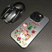 Funda de teléfono de TPU con elementos navideños y moda de carnaval, adecuada para 17 16 15 14 13 12 11, funda anti-caída. - Negro - Ver 7