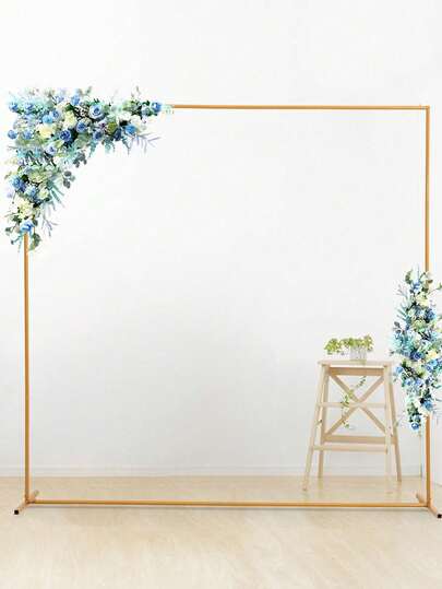 1 طقم إطار معدني لقوس البالونات بمقاسات 200*200 سم / 300*300 سم / 150*200 سم، قوس زفاف، حامل خلفية مستطيلة لحفلات الذكرى السنوية والزفاف وعيد الميلاد وحفلات استقبال المولود الجديد وكشف نوع الجنين وديكور المنزل والحديقة