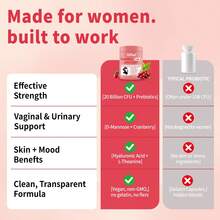 GWYNNE Elfleaf Vaginal 5 En 1 Probióticos 20 Billion De Ucf,con L-theanine,acido Hialurónico Y Vitamina D,hidratación De La Piel,salud Inmune,digestiva E Intestinal,60 Cápsulas probioticos femeninos - Otros - Ver 7