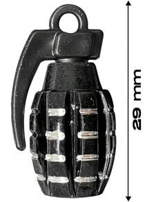 Tapón Pivote Cubre Válvula Bicicleta Moto Carro (Granada Negra) - Ojos - Ver 6