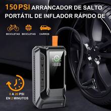 Arrancador De De Auto Biuble Q16 9000a Con Inflador 150psi Negro - Negro/Gris - Ver 1