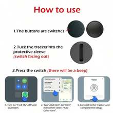 Smart AirTag Tracker For IOS System (IOS Only), Same Size As Original IOS Tag, Compatible With AirTag Protective Case, Silicone Keychain, Item Locator/Key Finder, Suitable For Pets, Bags, Luggage, Bicycles, Cars And Other Anti-Loss Items, MFi Certified, Great Gift For Various Occasions - Multicolor - View 4