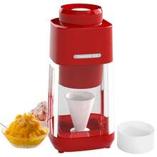 Electric Shaved Ice & Snow Cone Machine With Stainless Steel Blades, Ice Mold For Fluffy Hawaiian Ice, One-Button Operation, Includes Snow Cone Cup For Frozen Drinks & Treats - US A Type Plug(110-127V) - View 1