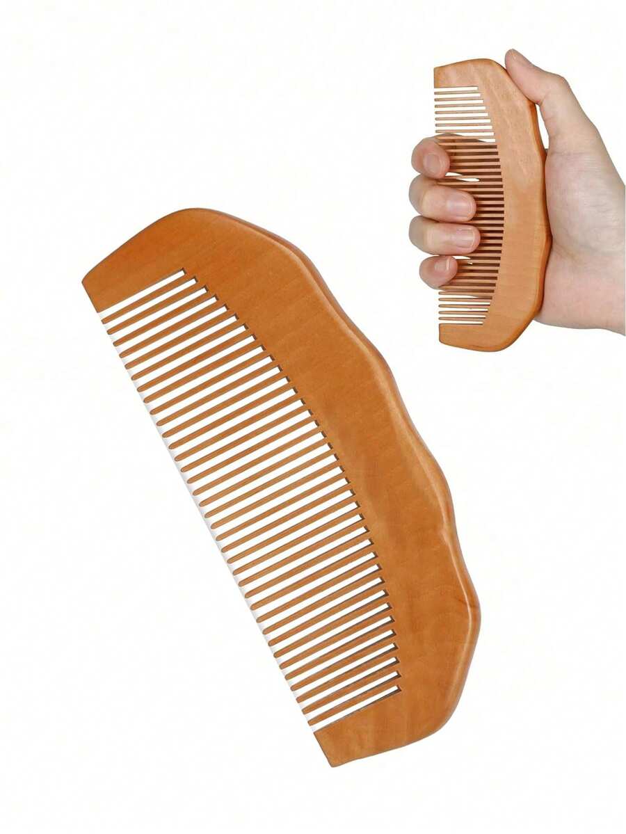 1pc Wooden Comb For Postpartum Women, Natural Childbirth Essential, Maternity Hospital Bag Must-Have, Wooden Comb, Postpartum Gift, Sandalwood Comb, Anti-Static Comb, Hair Styling Set, Hair Accessory Set - Multicolor - View 1