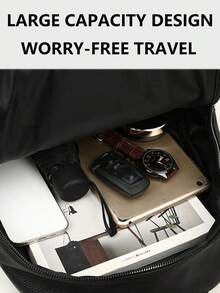 防盗尼龙翻盖背包，女士钱包，多功能时尚日常包，多口袋轻便旅行包，大容量简约背包，便捷背包，适合学生、护士、教师、商务人士、旅行、通勤、购物、办公、约会、徒步、训练、工作，生日礼物、节日礼物，背包 - 彩色 - 查看 8