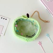 可爱草莓苹果毛绒婴儿车袋，动漫娃娃防尘收纳袋，棉质娃娃展示袋 - 彩色 - 查看 11