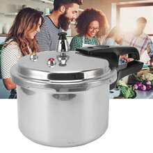 3 Liter Aluminium Alloy Pressure Cooker 18cm Bottom 3L Mini Pressure Cooker for Gas Stove - Plateado - Ver 3