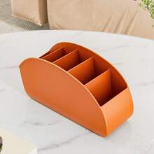 5格桌面遥控器收纳盒，节省空间，适用于客厅、家庭办公室、卧室、餐桌、浴室、厨房，可容纳1、2、3、4、5个遥控器。这款桌面收纳盒不仅可以收纳遥控器，还可以存放眼镜、钢笔、刀具、媒体播放器、化妆刷、眉笔、化妆品等，是一款多功能收纳盒。经典设计，结构坚固，也适合办公使用。 - 彩色 - 查看 13