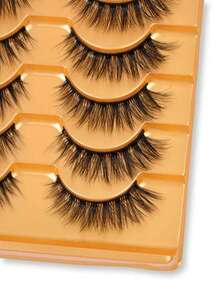 10 perechi de gene false alungite, cu aripioare, încrucișate, de 15 mm