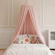Supernic Dream Princess Castle Rainshed Bed, Light Colored Hanging Mosquito Net, Game Reading Tent, Essential Decoration For Girls' Rooms - 粉色 - 查看 2