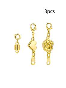 12Pcs Magnetic Necklace Clasps And Closures, Locking Magnetic Jewelry Clasps, Magnetic Necklace Extender, Necklace Clasp Helper For Necklaces, Bracelets And Jewelry - Multicolor - View 8