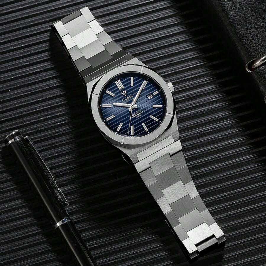 CADISEN Diver Watch Luxury Sapphire MIYOTA 8215 German Designer Men Automatic Mechanical Watches Waterproof Luminous Wristwatch Luxury Automatic Mechanical Watch Retro Automatic Mechanical Watch EGJH - 藍色的 - 查看 1
