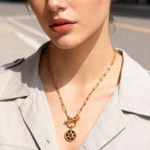 CLAU CRIS  Clau Cris Gold-Plated Starburst Necklace NL3446 - Gold - View 1