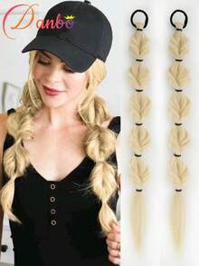 Tóc giả buộc đuôi ngựa tết 20 inch kèm dây thun co giãn cho nữ, tóc tết xoắn, buộc tóc kiểu dreadlock, tóc tết đuôi ngựa lồng đèn cho nữ, sử dụng hàng ngày - Nhiều màu - Xem 10