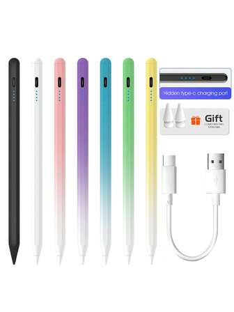 Easypie Selection 1支通用电容笔，适用于手机和平板电脑，主动式触控电容笔，适用于安卓和苹果iPad，触控精准，书写流畅，高端电容笔（不适用于电阻屏和电磁屏平板电脑）。