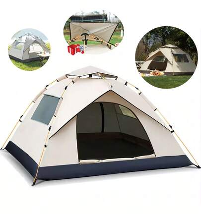 220*200 Cm 4 Personas Tienda Campaña Casa Camping Acampar