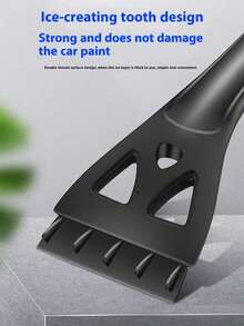 3-In-1 Retractable & Detachable Rotating Car Snow Shovel & Brush, Yellow