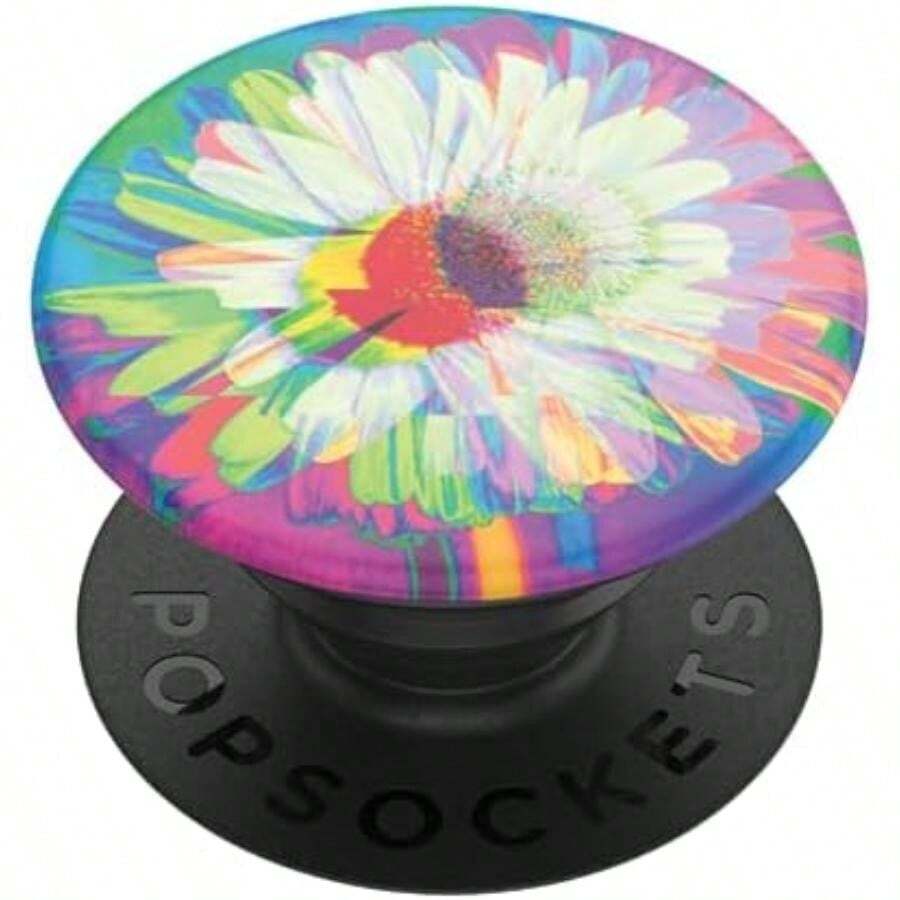 - Empuñadura para teléfono con Soporte expandible, Agarre calcomanía, Flor ferenética(Flwoer Frenetic) - Multicolor - Ver 1