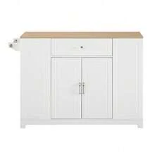 Mobile Storage Islands - White+Natural + MDF - View 7