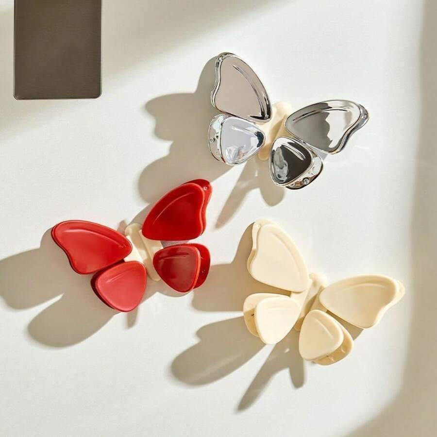 Magnetic Butterfly Sealing Clips - Snack Bag Sealing Clips, Magnetic Refrigerator Stickers, Mini Cute Sealing Machine - Multicolor - View 1