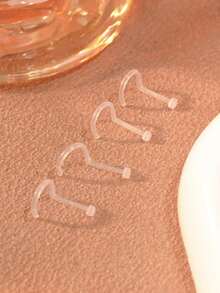 Khuyên mũi và khuyên tai các loại, trang sức xỏ lỗ cho nữ, phụ kiện khuyên mũi vô hình, dưỡng da, không gây dị ứng, phù hợp cho học sinh, công sở và đeo hàng ngày. - Nhiều màu - Xem 8