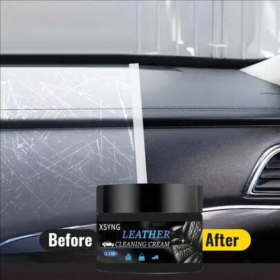 Professional Auto Leather Care Cream - Interior Cleaner, Conditioner & Restorer For Car Seats, Dashboard, Steering Wheel