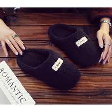 Quiet Slippers, Comfortable And Simple Sweet For Autumn/Winter - Black - View 10