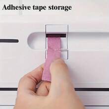 6-In-1 Space-Saving Wall-Mounted Kitchen Storage Rack |   Plastic Wrap & Foil Dispenser, Paper Towel Holder, Durable White Plastic Construction, Kitchen Organizers And Storage - trắng - Xem 9