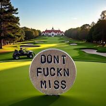 Gold Adult Humor Novelty Ball Markers Funny Ball Marker Men With Funny Words Unique Gag Gifts Men Or Women Golfers On - Course Accessories - Initial - View 8