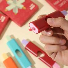 二合一荧光笔，适合学生、青少年和成人记笔记，颜色柔和，不渗墨