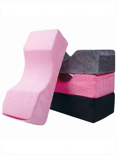 U型美睫枕 - 高回弹海绵颈部支撑垫，适用于美容院、美睫床和化妆工作室 - 舒适头枕，多种颜色可选，布套