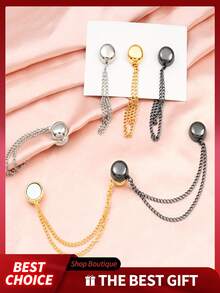 2pcs Adjustable Magnetic Pant Clips And Sleeve Clips - Alloy Material, Detachable Hem Clips, Suitable For Pants And T-Shirts, Seamless Fastening Clothing Waist Cincher - Multicolor - View 4