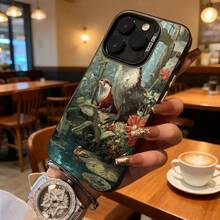 Funda de Teléfono Transparente con Diseño de Pájaro y Flor para Modelos de  y  Adecuada para Todas las Estaciones Opción de Regalo Ideal - Plateado - Ver 3