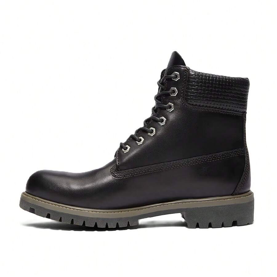 Men's Timberland Premium 6 In Lace Black F Grain W DK B (TB0A2P6W A3L) - màu đen - Xem 1