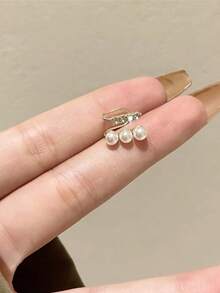 1pc Fashionable Ear Cuff Clip-On Earring For Women, Suitable For Casual & Holiday Wear - Ear Cuff - View 4