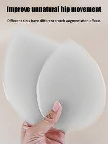 2 Pcs Transparent Silicone Teardrop-Shaped Pads For Lifting And Shaping Your Buttocks. - Clear - View 5