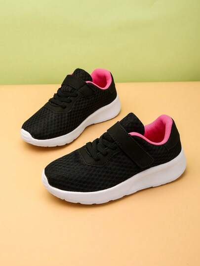 1 Pair Kids' Breathable Mesh Summer Fashion Outdoor Sports Shoes, Comfortable Non-Slip EVA Sole Running Sneakers