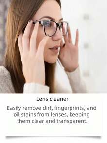 This 60ml Eyeglass Cleaning Spray Is Used For Cleaning And Maintaining Lens. It Can Prevent Fogging And Keep The Vision Clear. The Portable Cleaning Spray Can Easily Remove Dirt, Fingerprints And Grease On The Lens, Keeping The Lens Clean And Transparent. Compact And Convenient For Daily Carry And Home Use. - Multicolor - View 6