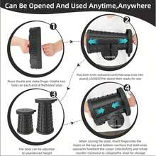 1pc Upgraded Folding Stool, Lightweight Yet More Durable, 400 Lbs Capacity Portable Foldable Stool, Suitable For Camping, Fishing, Hiking, BBQ, Lightweight Yet Sturdy, Collapsible & Extendable Camping Stool, Suitable For Adults Outdoor Travel