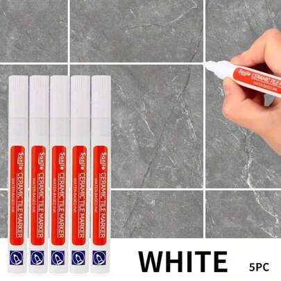 5 bút trét mạch gạch - Chống thấm nước & chống nấm mốc, tự dính, dễ dàng trét và bịt kín | Dùng cho tường & sàn nhà tắm & nhà bếp