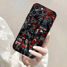 Funda de teléfono con collage de cómic de  de Warner Bros DC, compatible con iPhone 17/16/15/14/13/12/11/8/7 Pro/Pro Max/Plus/X/XS/XR/XS MAX, protección de lente, funda protectora de teléfono, licencia oficial, ¡el regalo perfecto para fans! - Mezcla de colores - Ver 1