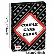50pcs Couple Cards: Holiday Party Game, Fun Couple Cards - Christmas, Valentine's Day And Party Entertainment, Deepen Relationship - Black - View 8