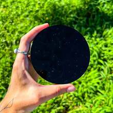 1 Bộ Gương soi Obsidian đen tự nhiên đánh bóng, Đồ trang trí pha lê mịn dùng để thiền định, Trang trí nhà cửa/văn phòng, Bộ sưu tập pha lê, Bói toán phong thủy, Bàn thờ Wicca, Trang trí thanh lịch & Điểm nhấn sang trọng - màu đen - Xem 14