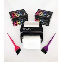 FRAMAR Silver Hair Foil Hair Foils For Highlighting Long Hair Highlight Foils For Hair Highlighting Salon Foils For Hair Highlighting Kit Salon Foils For Hair Stylist 320 Ft - 銀色 - 查看 4