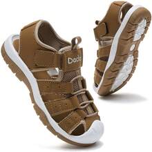 Boys' Outdoor Casual Sandals, Kids' Outdoor Sports Sandals, Girls' Running Sandals, Boys' & Girls' Running Sandals - Brown - View 2