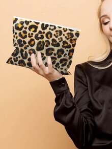 10/20/50pcs EVA Cosmetic Pouch Leopard Print Travel Bag Waterproof Toiletry Bag Makeup Bag - Multicolor - View 8