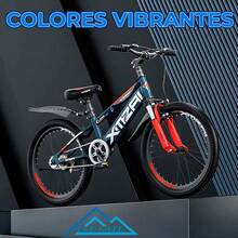 Bicicleta de Montaña Rodada 18 con Doble Amortiguador - Amarillo - Ver 6