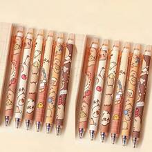 6/12pcs Cute Cartoon Capybara Erasable Gel Pens, Random Pattern, Office/School Writing Gift Box, Student Stationery Small Prize, Smooth Writing Quick-Drying Pen Tip, Suitable For Parent-Child Education, Male/Female Students, Stationery Drawing, Teacher Classroom, Learning Supplies, Birthday Festival Party Gifts