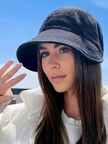 1pc Women's Sun Hat, All-Season Sun Hat, Adjustable, Waffle Knit Versatile Baseball Cap, Great Gift Choice For Valentine's Day - Multicolor - View 6